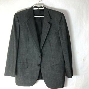 BRIONI gray Striped  WOOL Jacket sz 48 roma